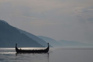 Viking ship in Norway and Harald Bluetooth; Unsplash