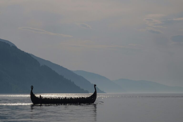 Viking ship in Norway and Harald Bluetooth; Unsplash