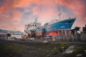 Reykjavik-Iceland-big-ship-big-business-in dock