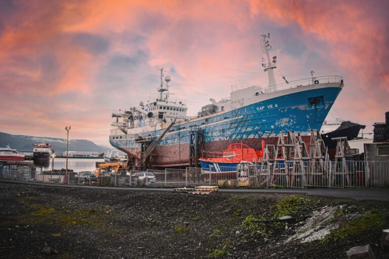 Reykjavik-Iceland-big-ship-big-business-in dock